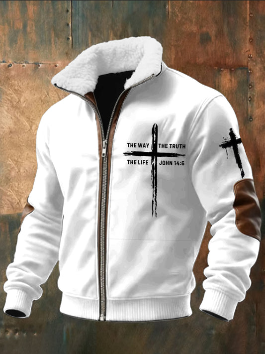 Retro the way the truth casual zipper jacket
