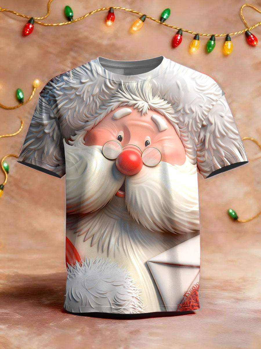 Vánoční santa humorní tričko s krátkými rukávy