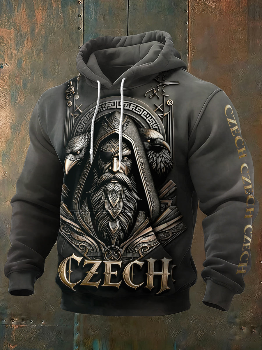 Černá šedá mikina