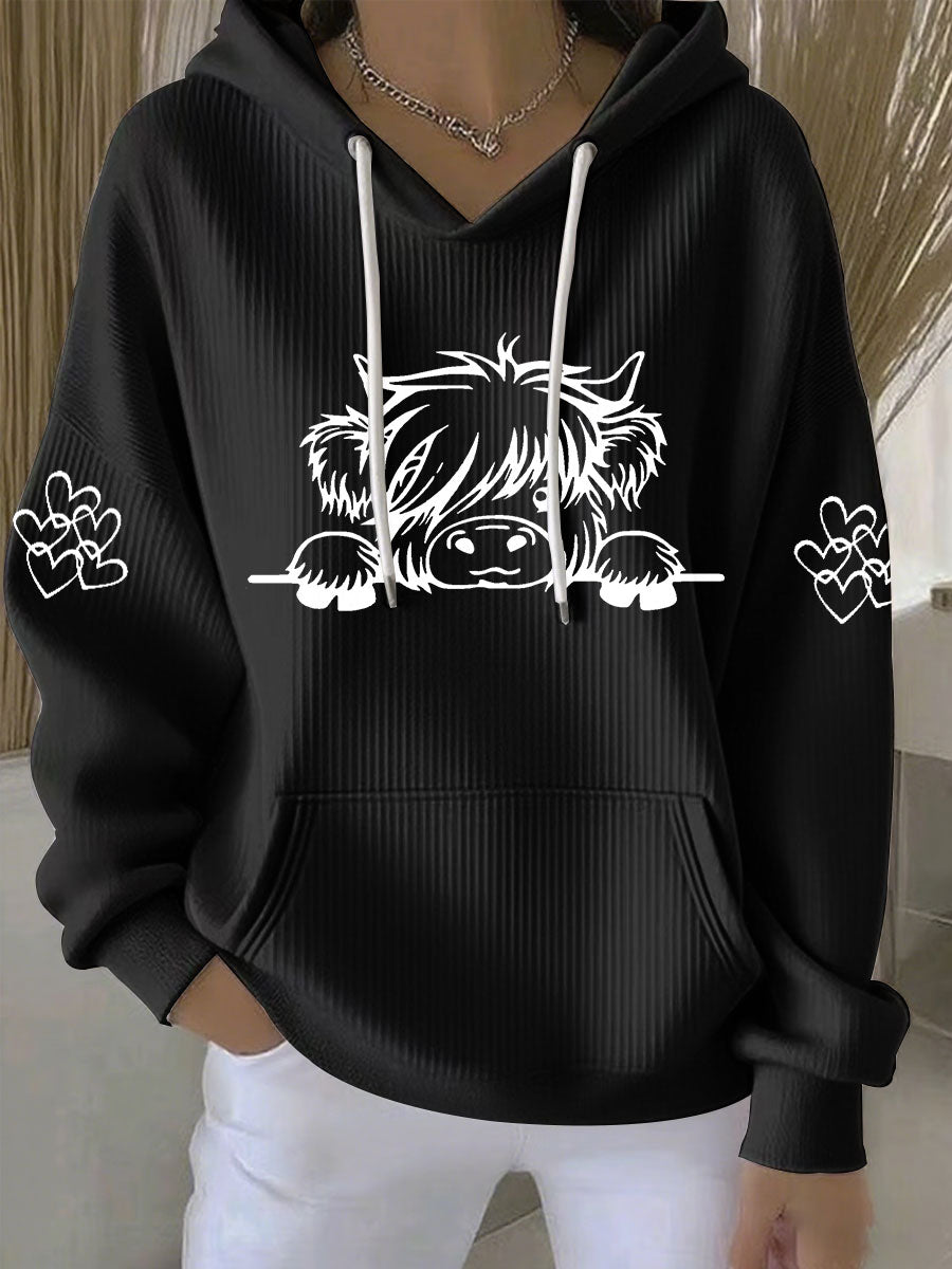 Ženská horská kráva vytisknout neformální mikina