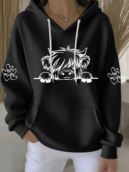 Ženská horská kráva vytisknout neformální mikina