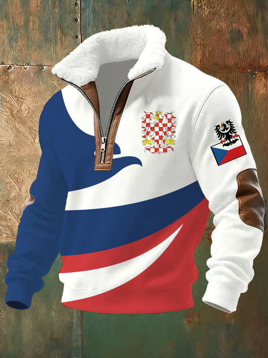 Pánové česká republika tisk power sweatshirt