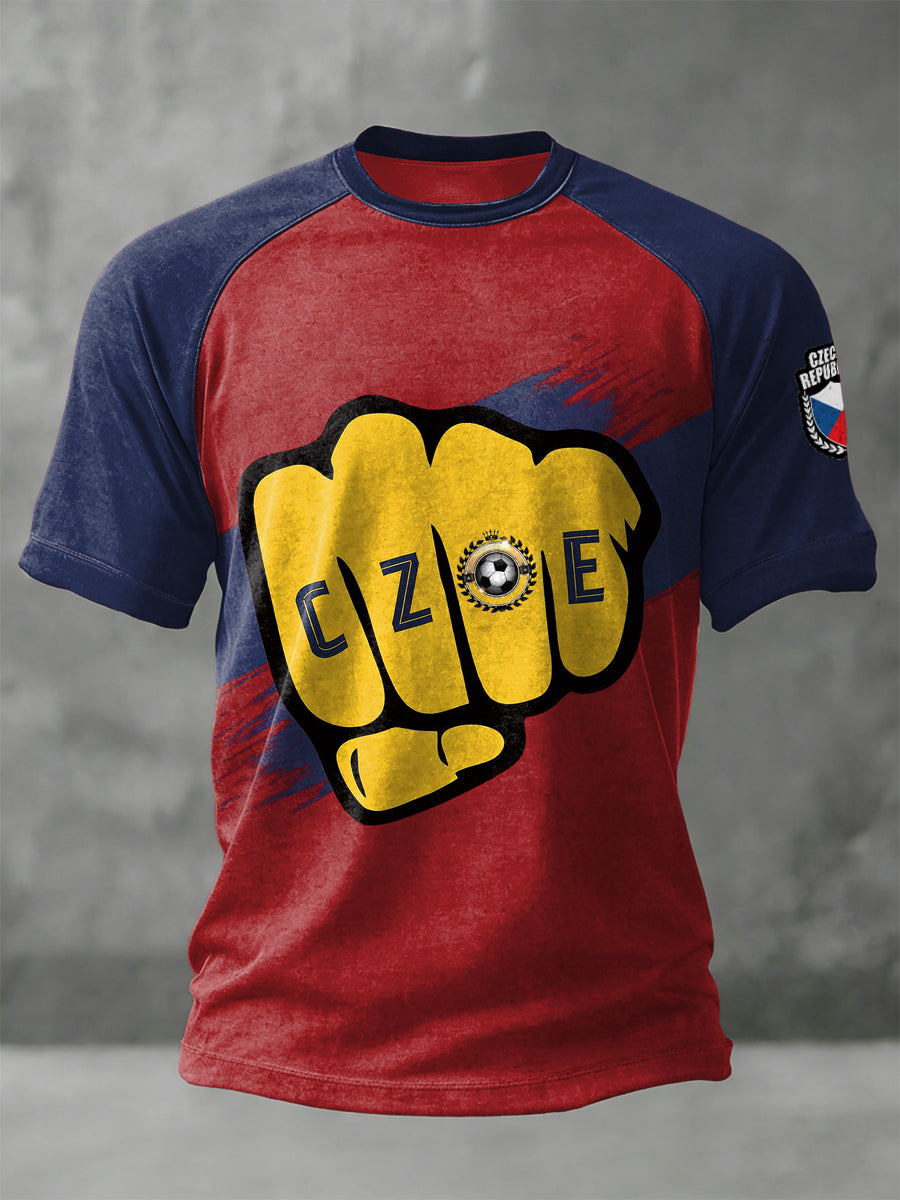 Pánské retro fotbalové tričko s krátkými rukávy