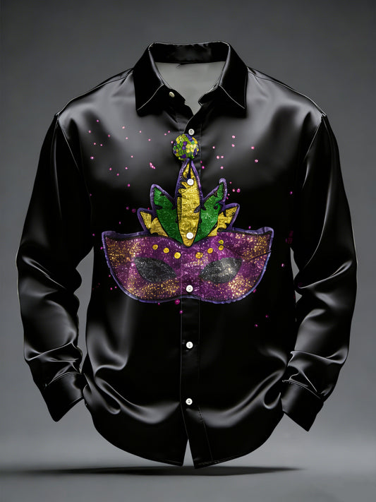 Retro karneval maska umění denní košile