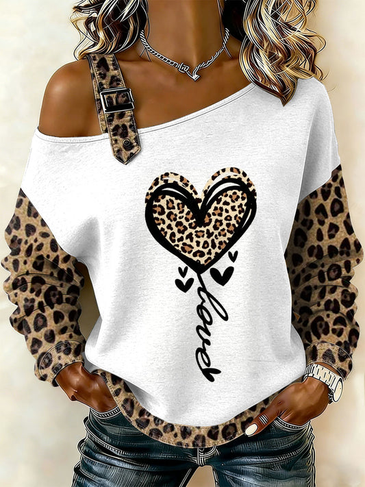 Dámské vintage květinové srdce patchwork tisk neformální offrameno mikina