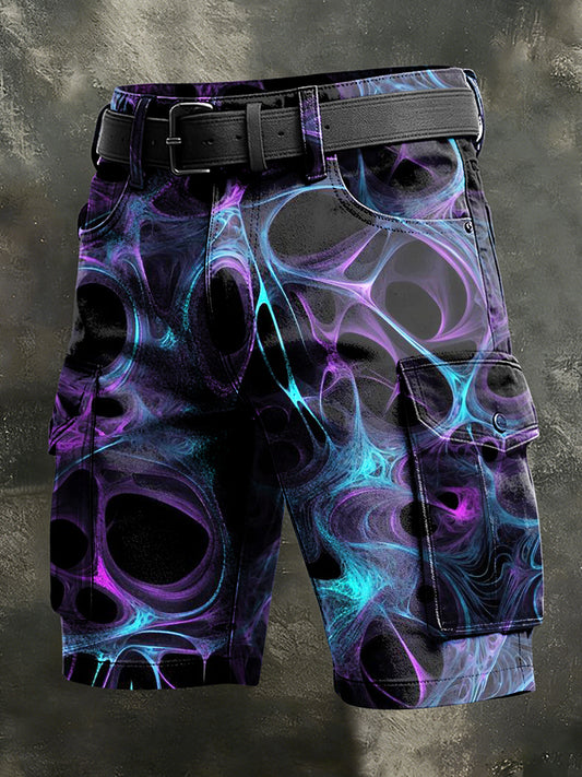 Pánské retro dovolená podnikání psychedelické umění tisk příležitostné šortky