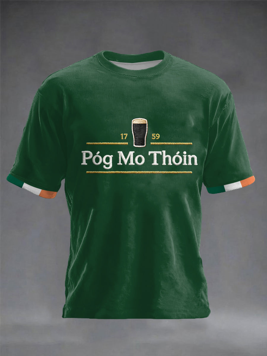 Pánské irsko st patricks den s krátkými rukávy tshirt