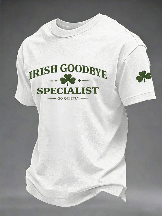 Men st patricks day printed casual tshirt
