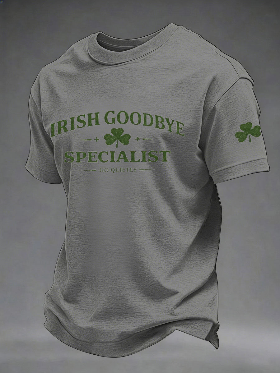 Men st patricks day printed casual tshirt