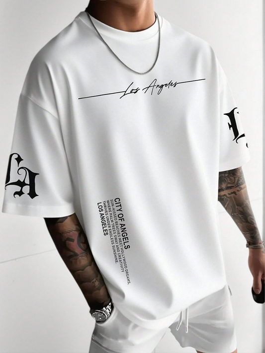 Pánské město andělů s krátkými rukávy tshirt