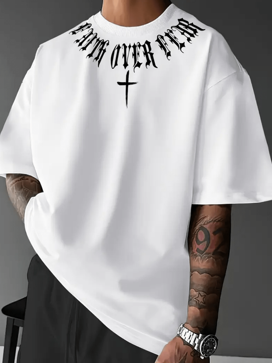 Pánské víra nad strachem krátké rukávy tshirt