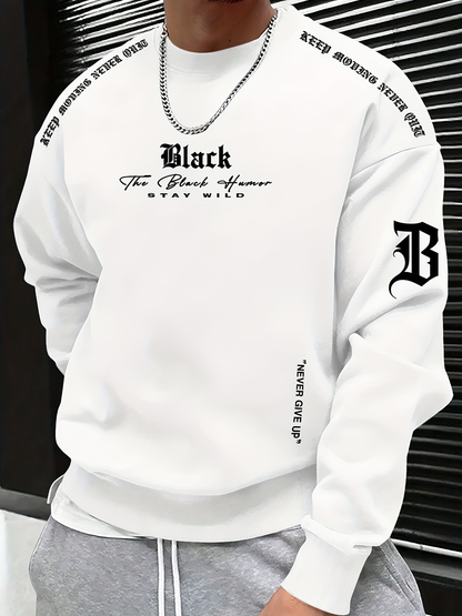 Muži se nikdy nevzdávají posádky krku mikina