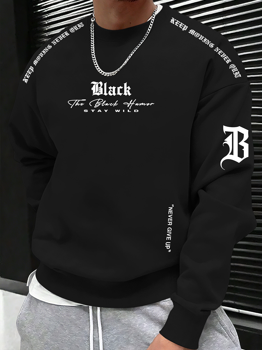 Muži se nikdy nevzdávají posádky krku mikina