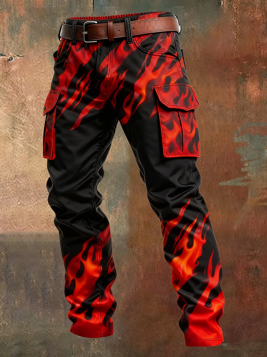 Pánské retro obchodní styl příležitostné pracovní kalhoty