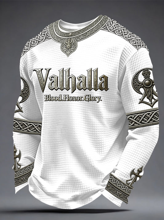Pánské vikingské styl valhalla waffle top