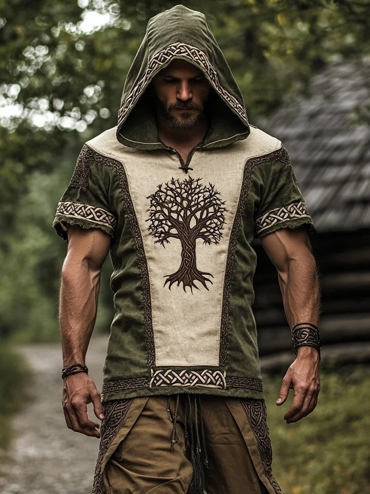 Pánské vikingské tištěné košile