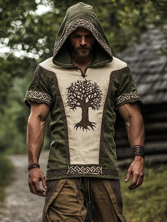 Pánské vikingské tištěné košile