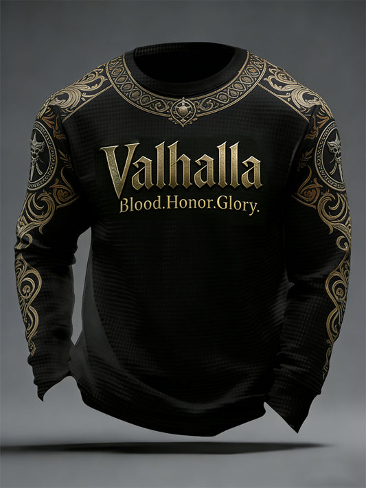 Pánské vikingské styl valhalla waffle top