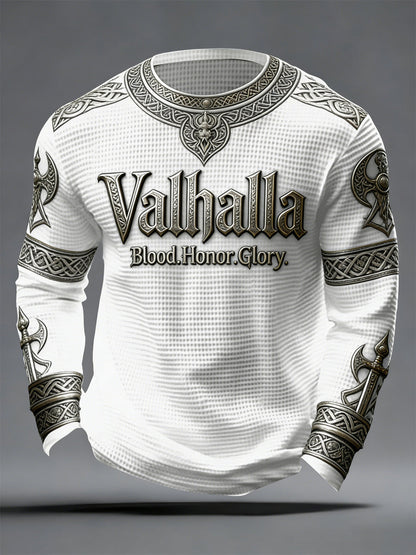 Pánské vikingské styl valhalla waffle top