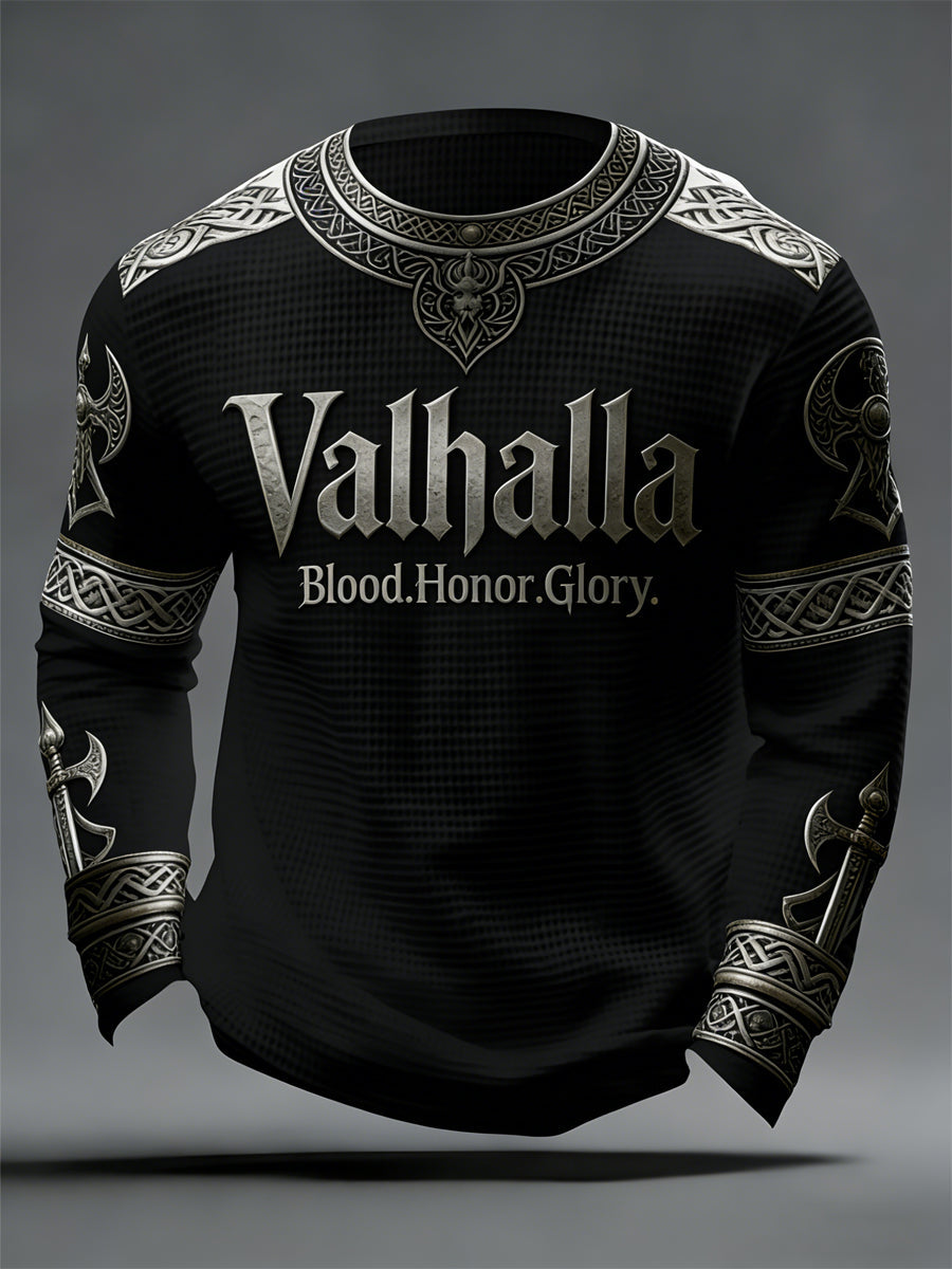 Pánské vikingské styl valhalla waffle top