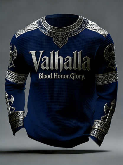 Pánské vikingské styl valhalla waffle top