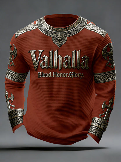 Pánské vikingské styl valhalla waffle top