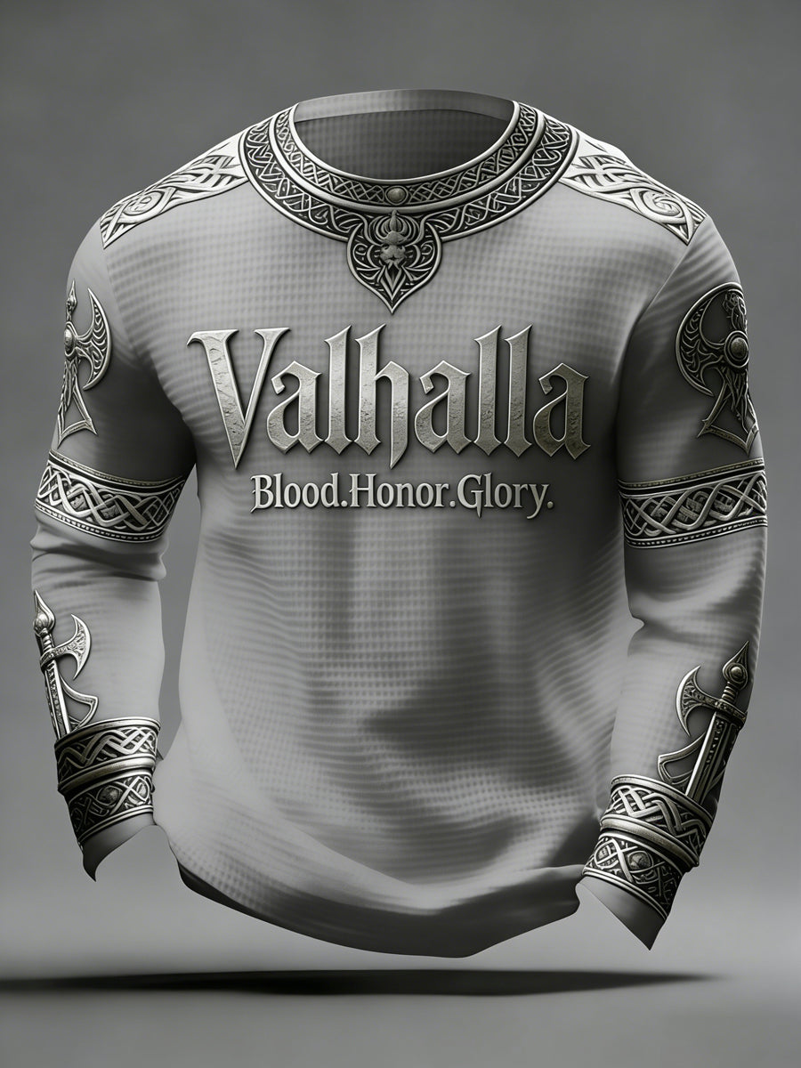 Pánské vikingské styl valhalla waffle top