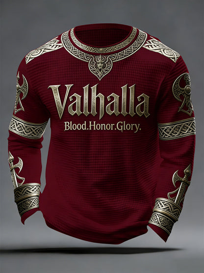 Pánské vikingské styl valhalla waffle top