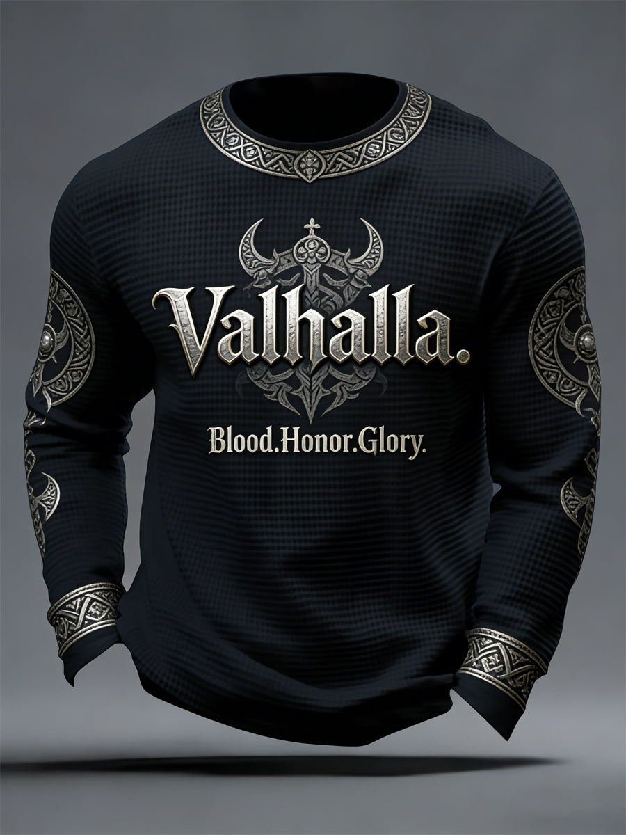 Pánské vikingské styl valhalla waffle top