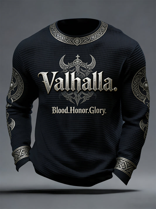 Pánské vikingské styl valhalla waffle top