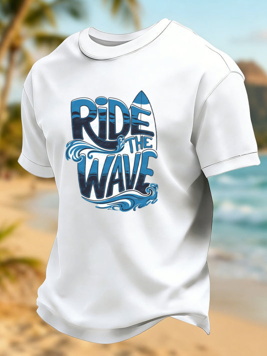 Hawaiianstyle surfing casual tshirt
