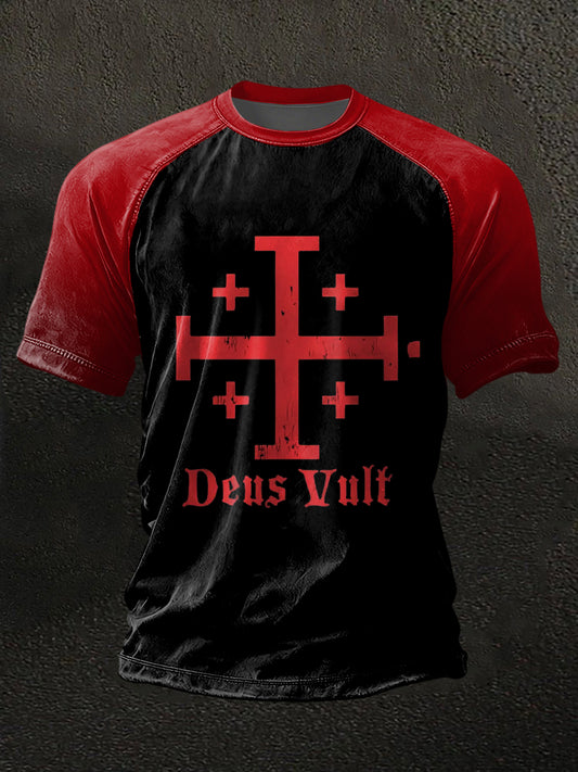 Pánské víra tisk krátké rukávy tshirt