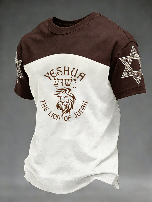 Retro faith art print casual tshirt