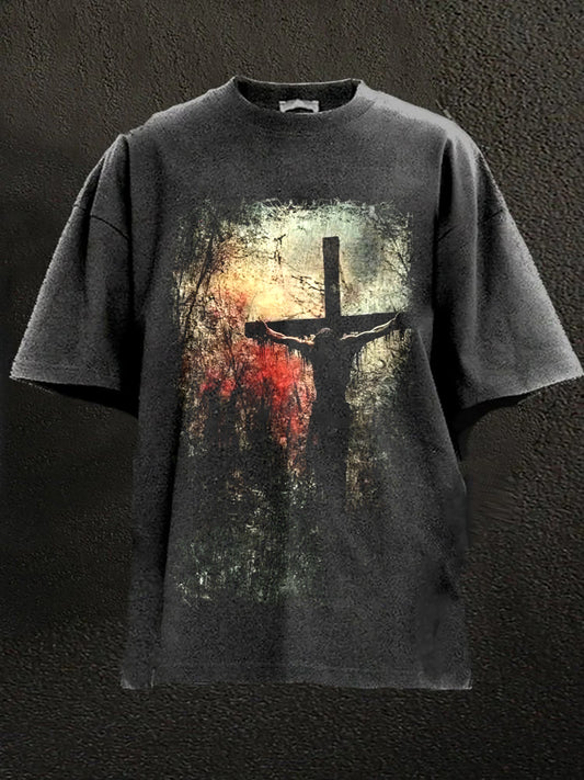 Pánské víra tisk krátké rukávy tshirt