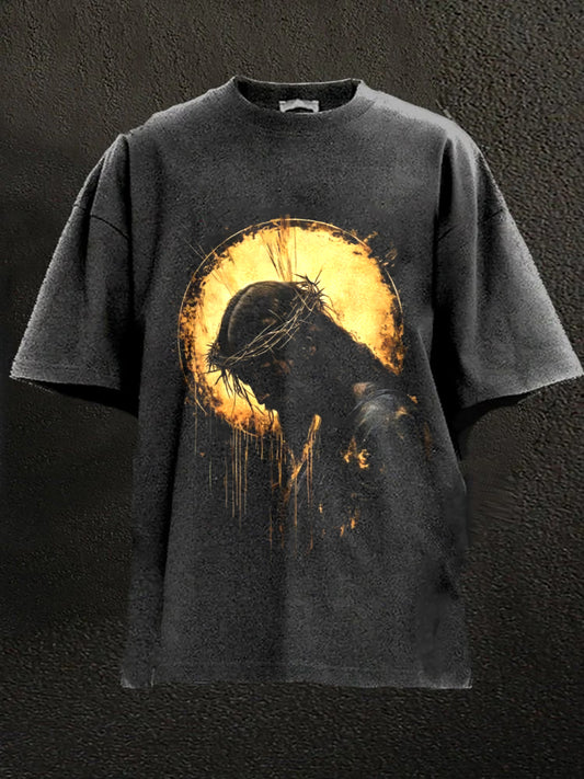 Pánské víra tisk krátké rukávy tshirt