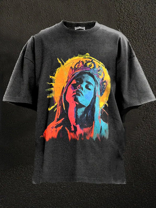 Pánské víra tisk krátké rukávy tshirt