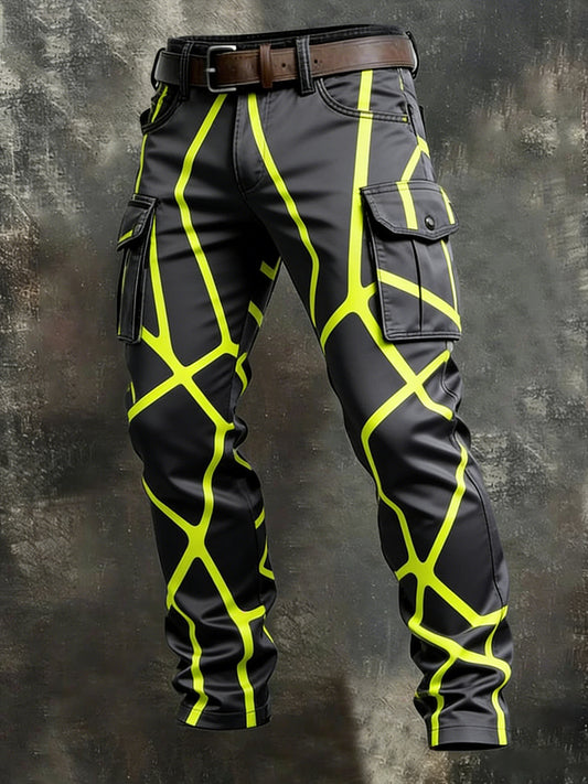 Pánské retro obchodní styl příležitostné pracovní kalhoty