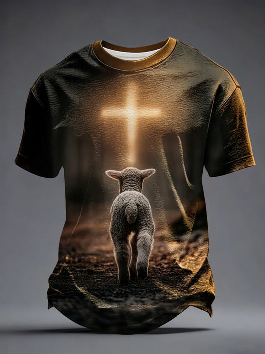 Pánské víra krátké rukávy tshirt