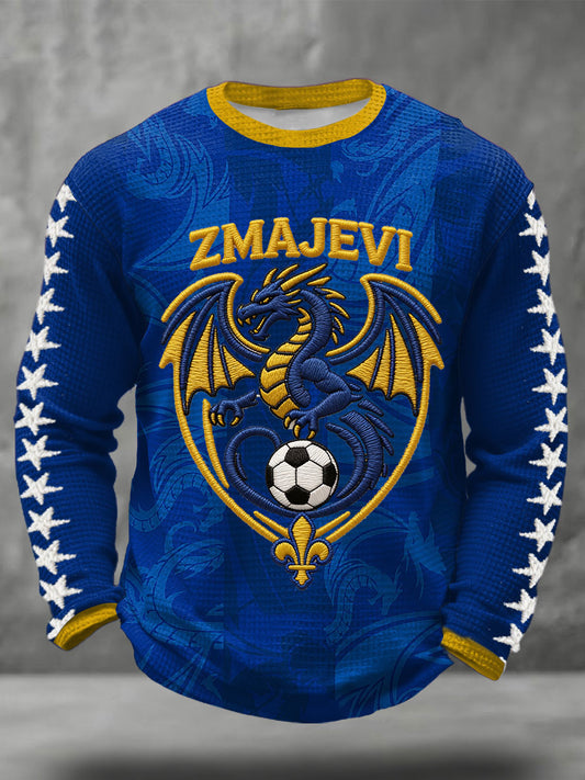 Pánské bosny zmajevi milovník fotbalu vytištěné waffle tops