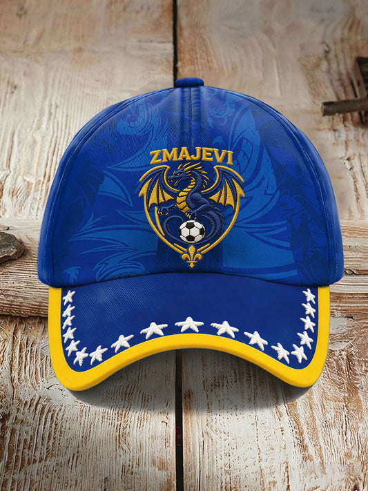 Unisex bosna zmajevi football lover tištěný klobouk