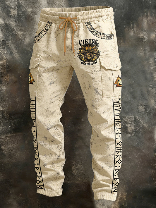 Pánské retro dovolená obchodní umění tisk neformální pracovní kalhoty