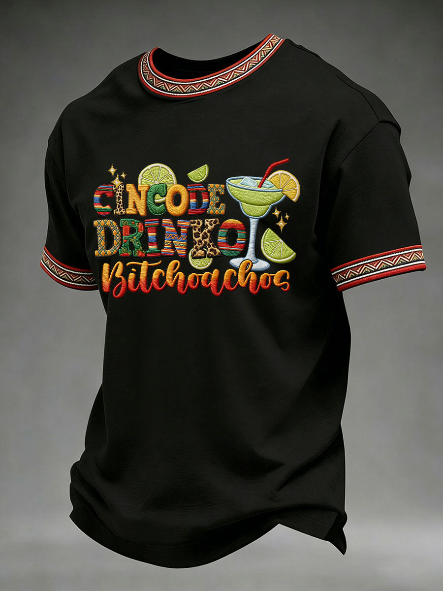 Men cinco de mayo printed casual tshirt