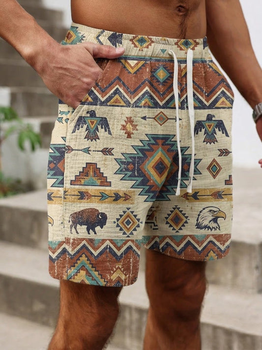 Pánské retro západní šortky