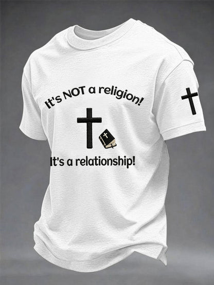 Páni to není náboženství! Je to vztah! Print tee