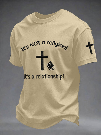 Páni to není náboženství! Je to vztah! Print tee