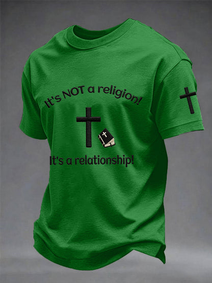 Páni to není náboženství! Je to vztah! Print tee