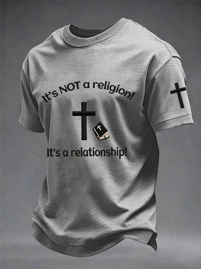 Páni to není náboženství! Je to vztah! Print tee
