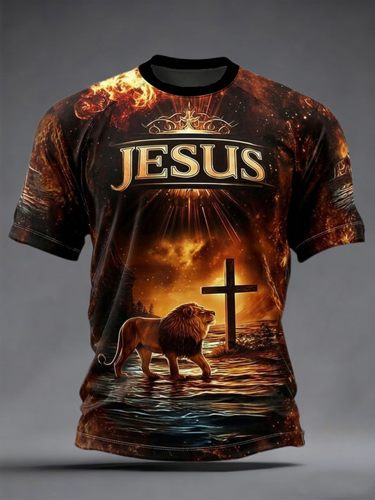 Men print tee