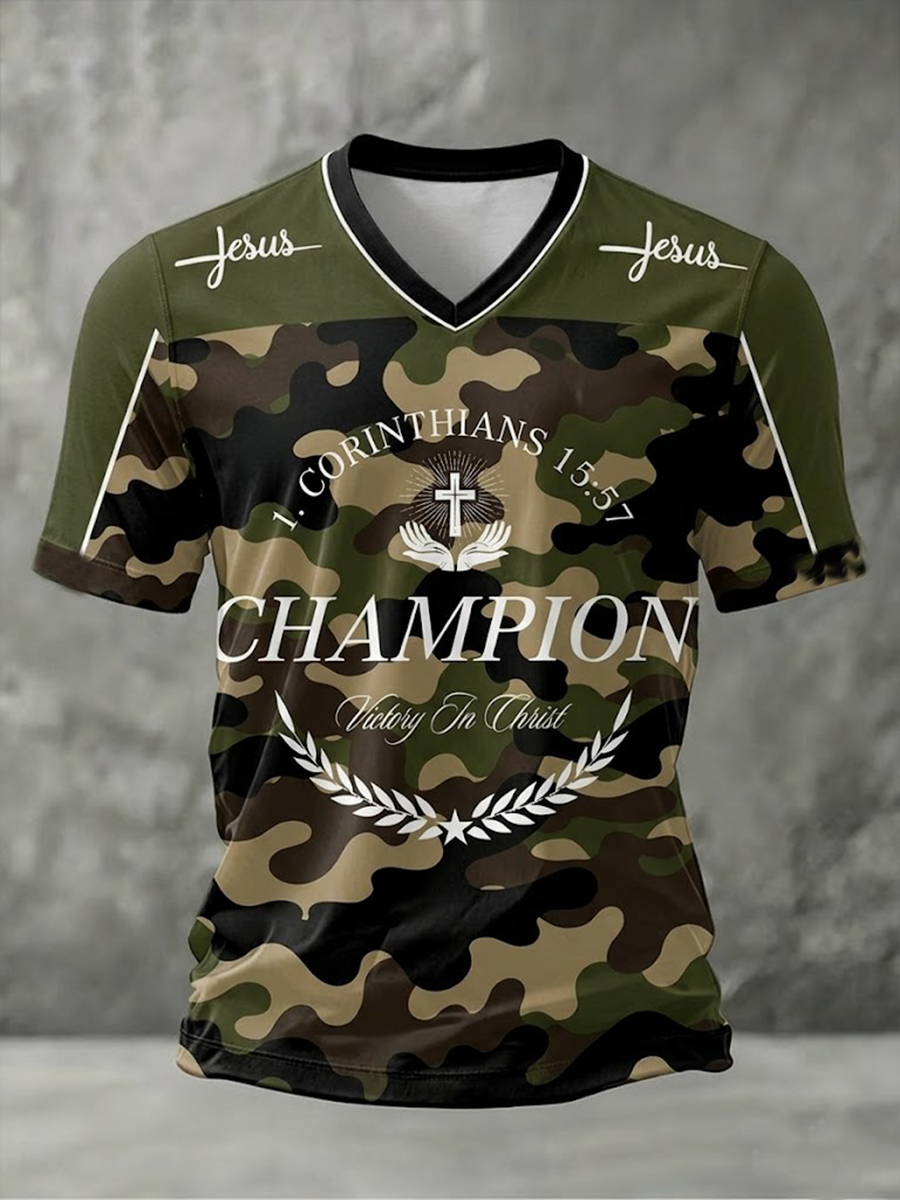 Pánský šampión s vneck tričko