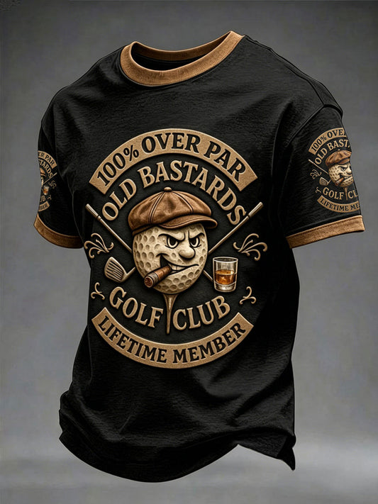 Pánské 100% nad par staré bastards golf club tkošile